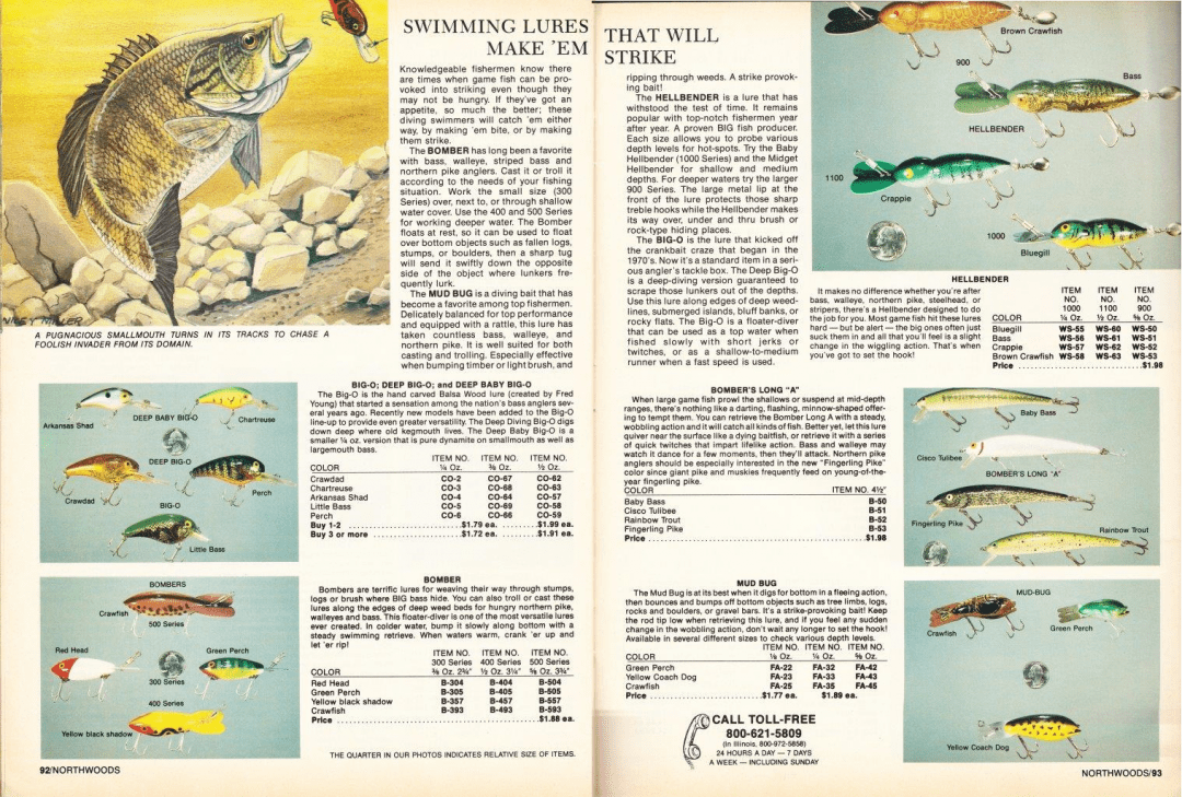 Northwoods Catalog 1979 Bass Fishing Archives Bass Tackle Catalogs