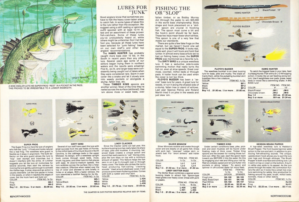 Northwoods Catalog 1979 Bass Fishing Archives Bass Tackle Catalogs
