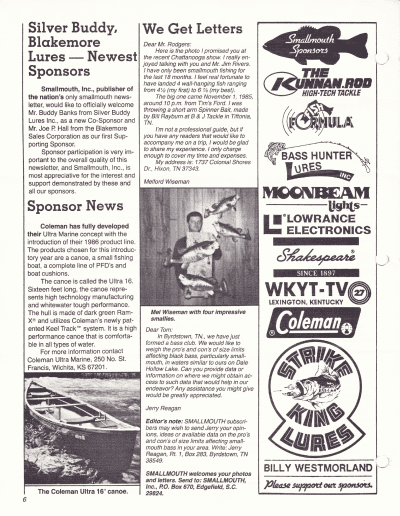 Smallmouth Magazine Volume 2 Number 3 Page 6