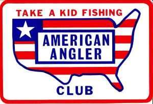 American Angler Sticker 1974.