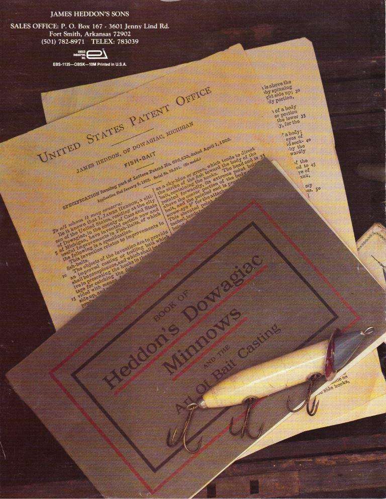 James Heddon and PRADCO Bass Fishing Archives Bass Tackle Catalogs