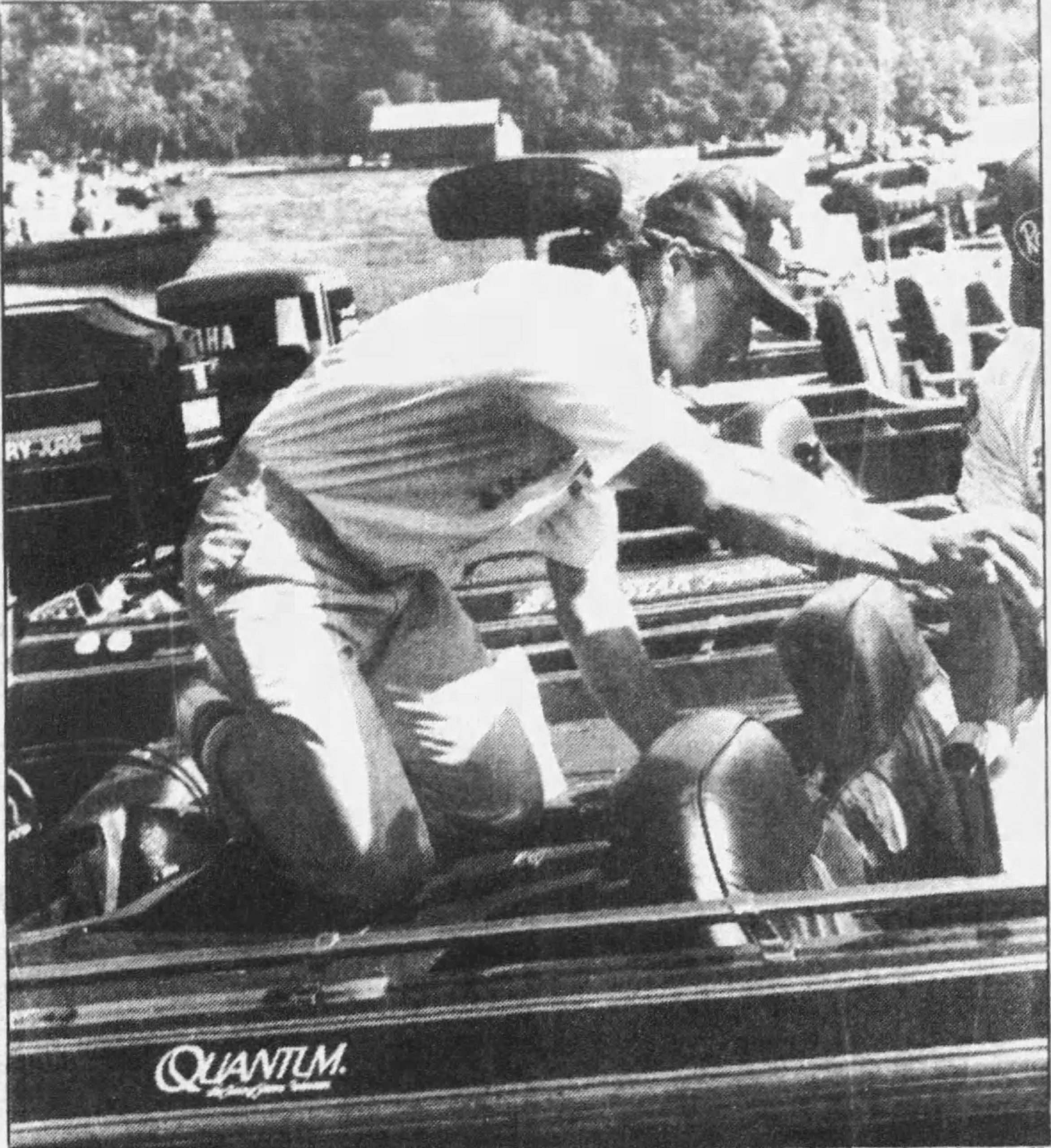 Klein__May_1989 Original Caption: Gary Klein bags final catch in Alabama Invitational. May 1989, The Montgomery Advisor, Staff photo by Alan Polk.