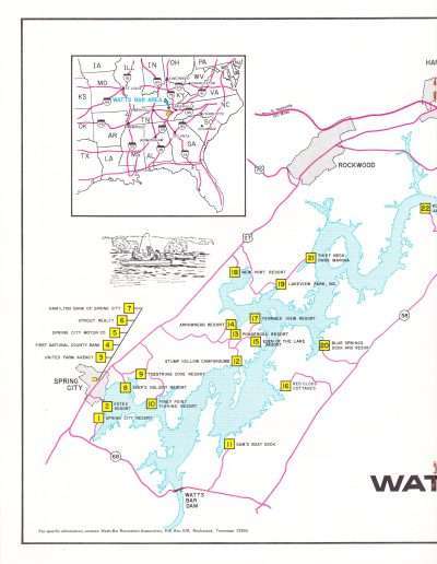 1973 Watts Bar All-American BASS Tournament Recreation Association Program Page 21