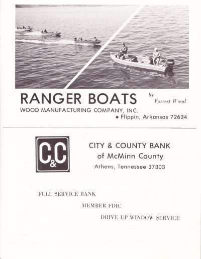 1973 Watts Bar All-American BASS Tournament Recreation Association Program Page 8