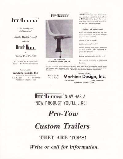 1973 Watts Bar All-American BASS Tournament Recreation Association Program Page 2