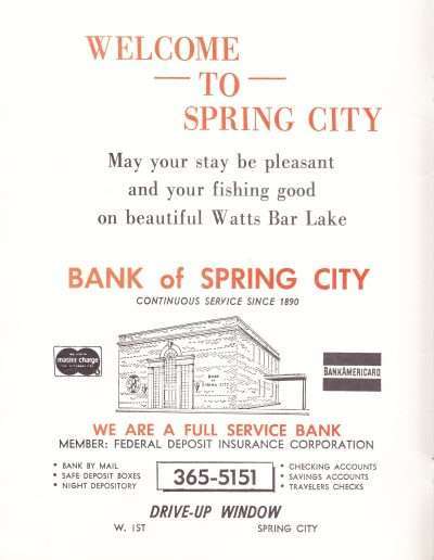 1973 Watts Bar All-American BASS Tournament Recreation Association Program Page 1