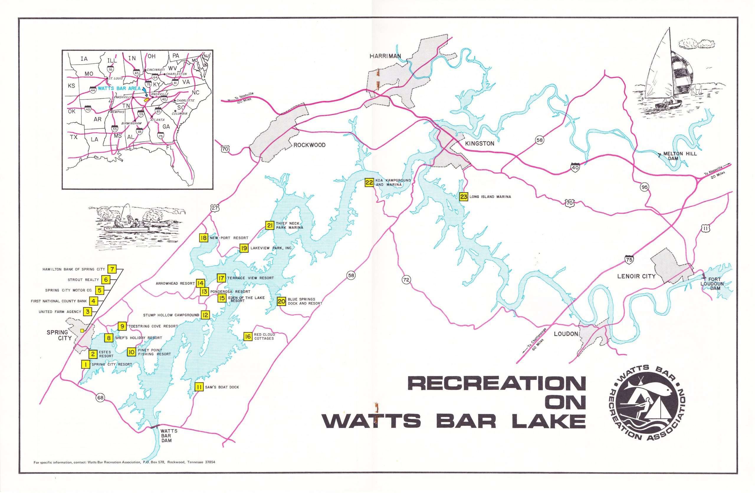 1973 Watts Bar All-American BASS Tournament Recreation Association Program Centerfold 1973 Watts Bar All-American BASS Tournament Recreation Association Program Centerfold