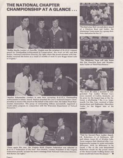 BASS Lunker Lines Vol 5 No 4 Sept-Oct 1976 Page 4