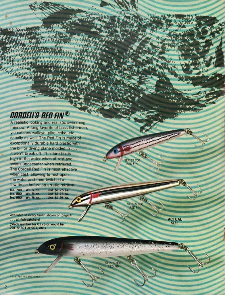 Cotton Cordell 1970 Bass Fishing Archives Bass Tackle Catalogs
