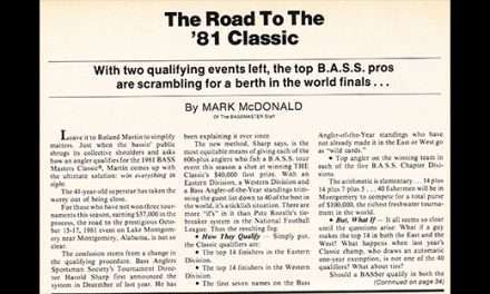 1981 Bassmaster Trail – Part 2