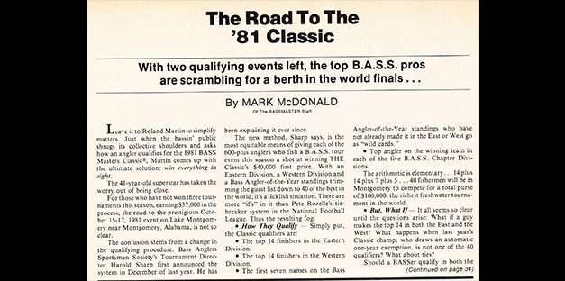 1981 Bassmaster Trail – Part 2