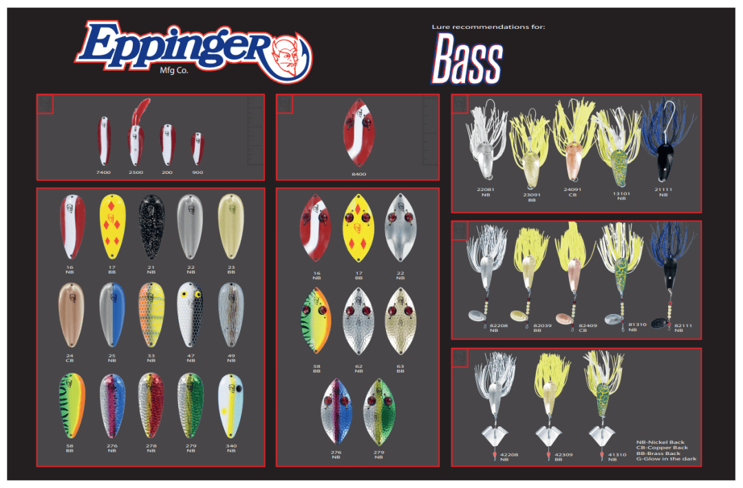 Eppinger Dardevle Bass Fishing Archives Bass Tackle Catalogs