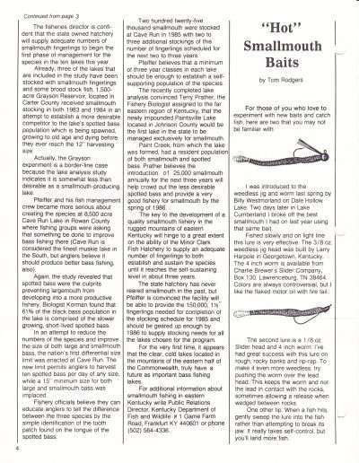 Smallmouth Magazine Volume 2 Number 5 Page 4