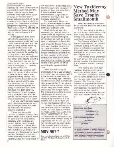 Smallmouth Magazine Volume 2 Number 5 Page 2