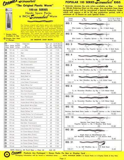 1971 Creme Catalog Page 2