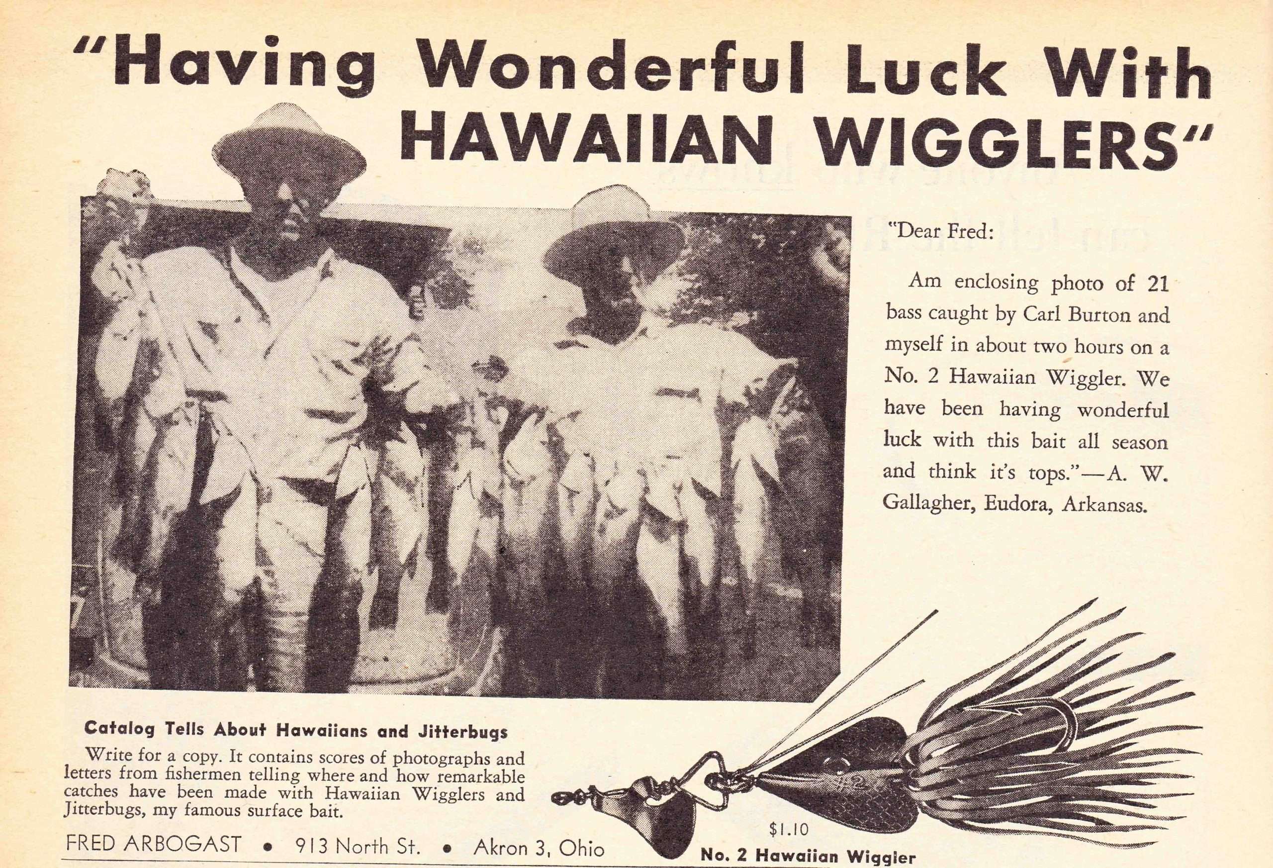 1945 Sports Afield March Arbogest Ad 1 Fred Arbogast March 1945 Sports Afield