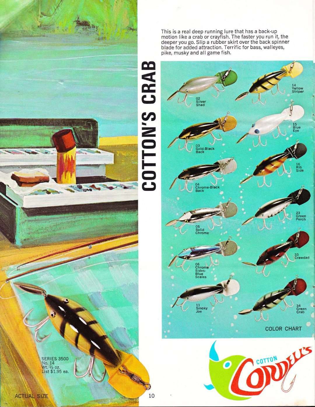 Cotton Cordell Pre1973 Bass Fishing Archives Bass Tackle Catalogs