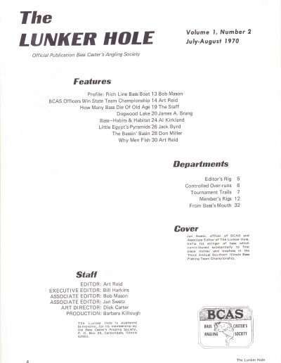 The Lunker Hole Volume 1 Number 2 July-August 1970 Page 4