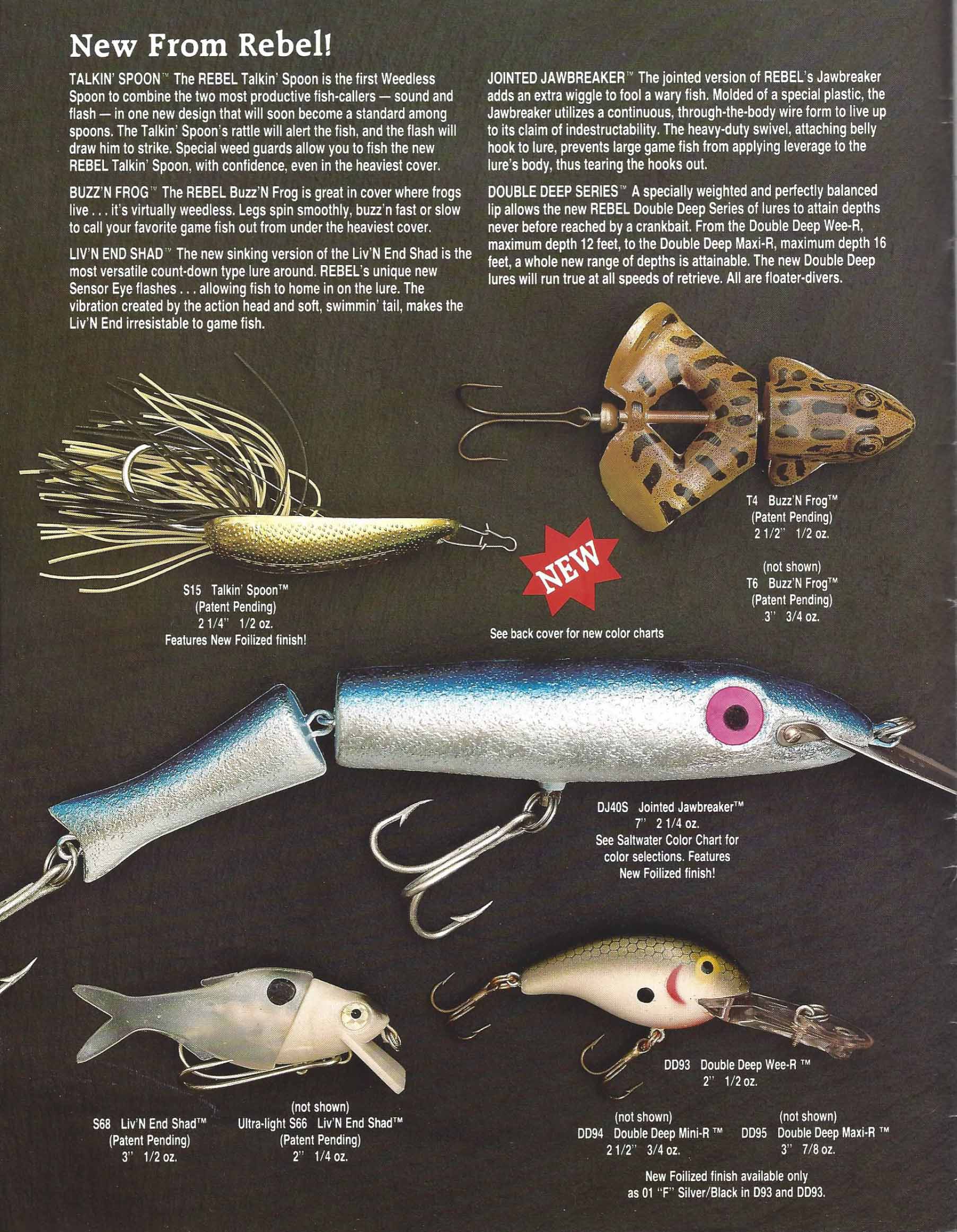 Rebel 1983 Bass Fishing Archives Bass Tackle Catalogs