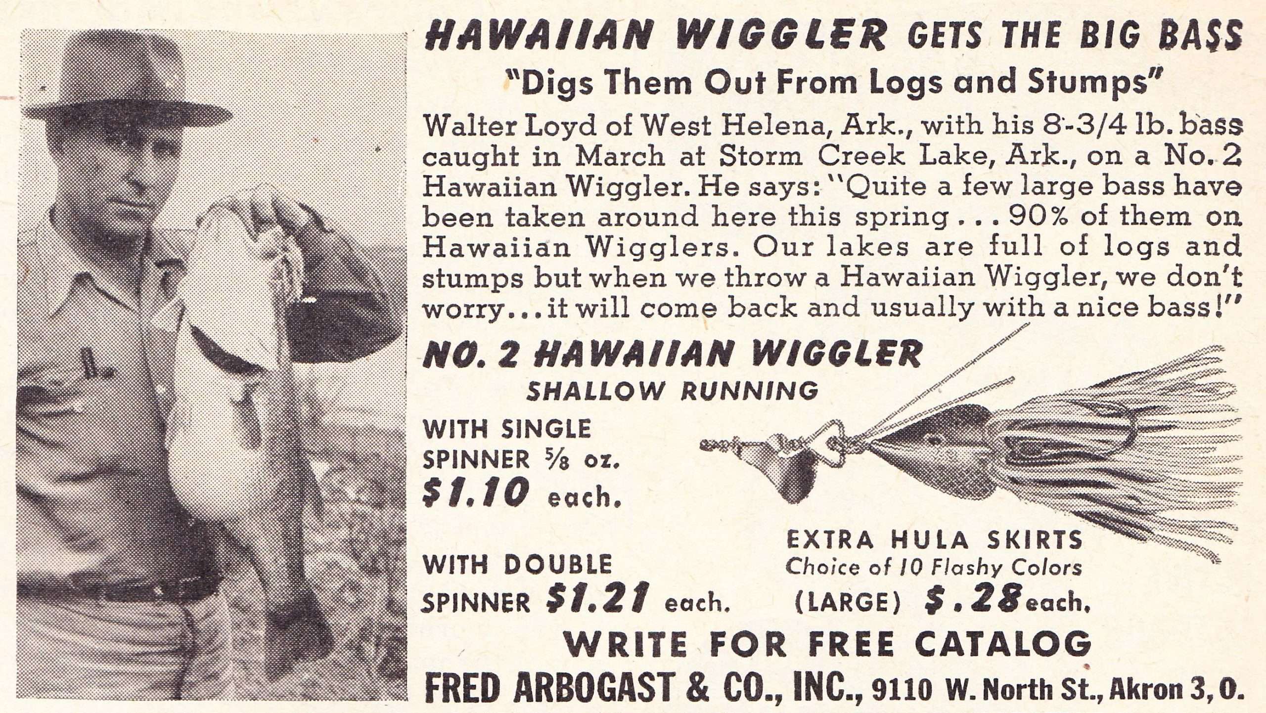 The Fred Arbogast Story: A Fishing Lure Collector's Guide. Mint