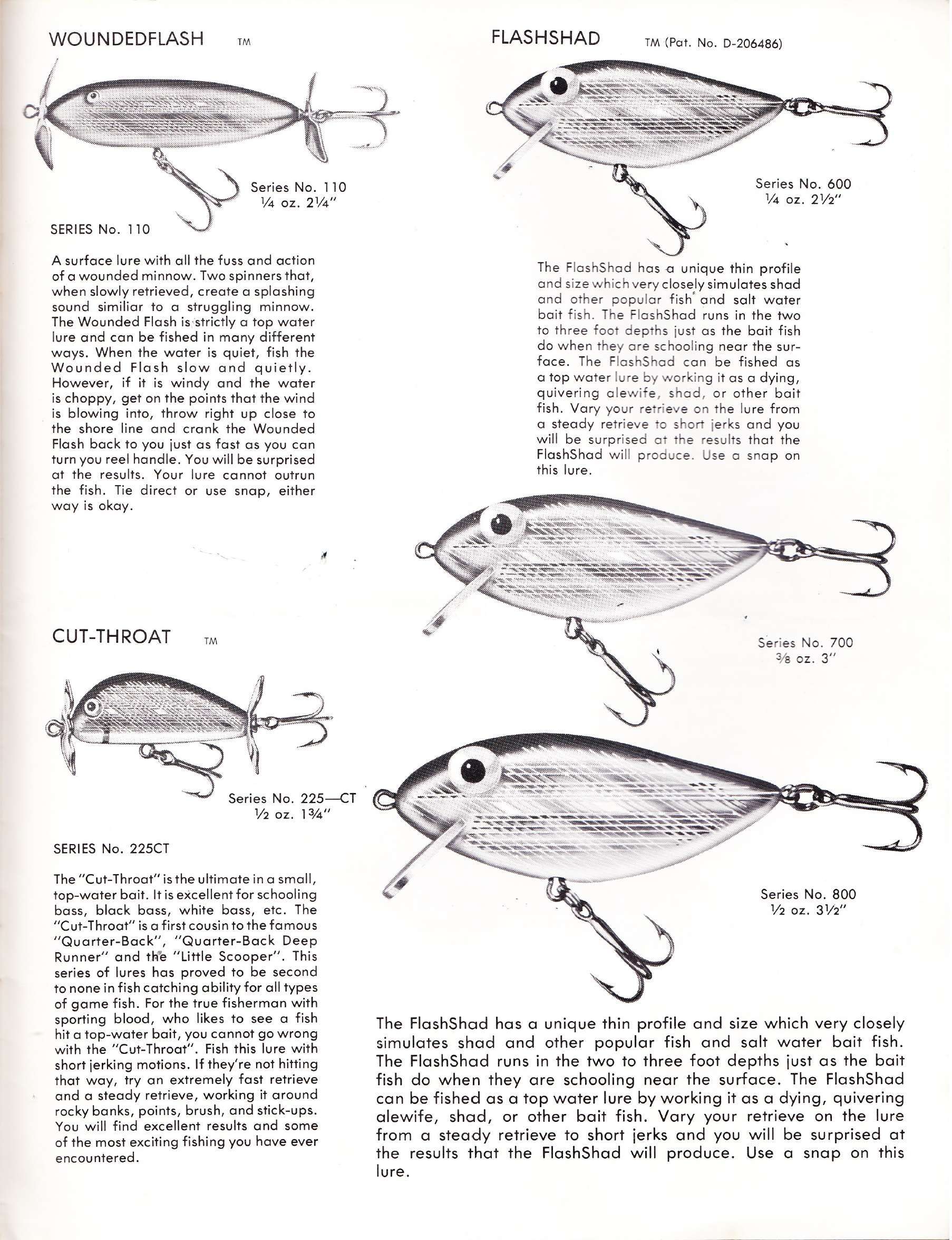 Bill Norman Lures Catalog Bass Fishing Archives Tackle History