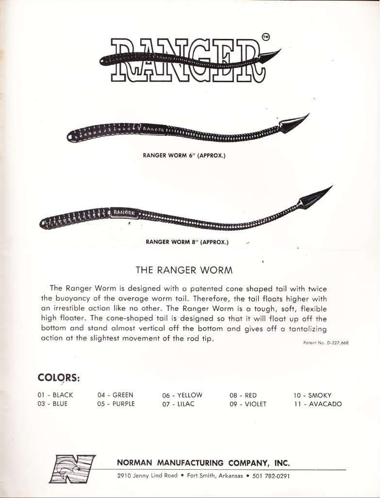 Bill Norman Lures Catalog Bass Fishing Archives Tackle History