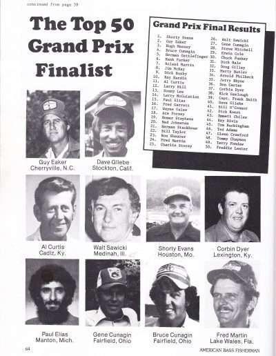 January-February 1977 issue of American Bass Fisherman Page 64.