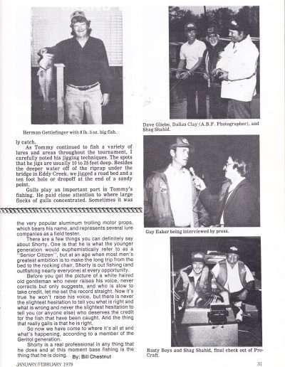 January-February 1977 issue of American Bass Fisherman Page 31.
