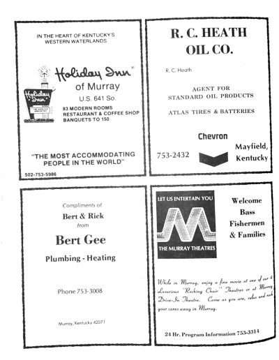 1978 Kentucky Lake Invitational Program Page 29