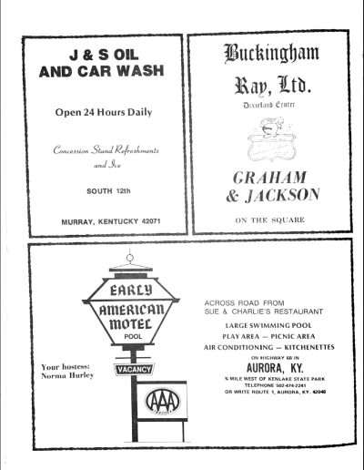 1978 Kentucky Lake Invitational Program Page 23