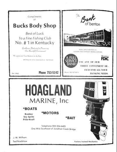 1978 Kentucky Lake Invitational Program Page 9