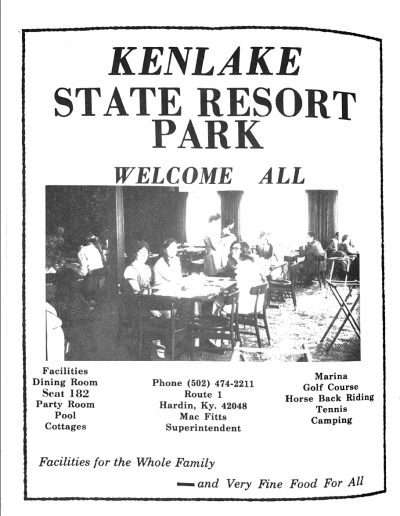 1978 Kentucky Lake Invitational Program Page 1
