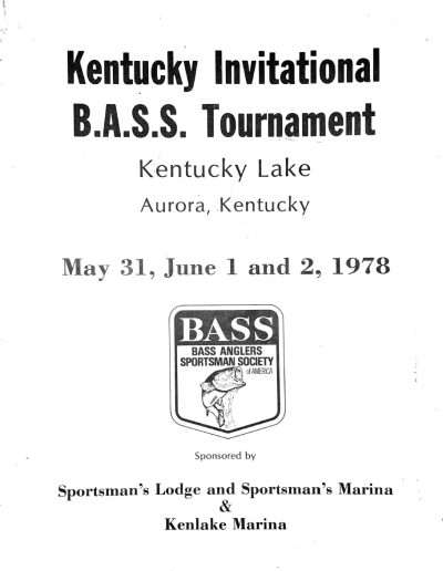 1978 Kentucky Lake Invitational Program Cover