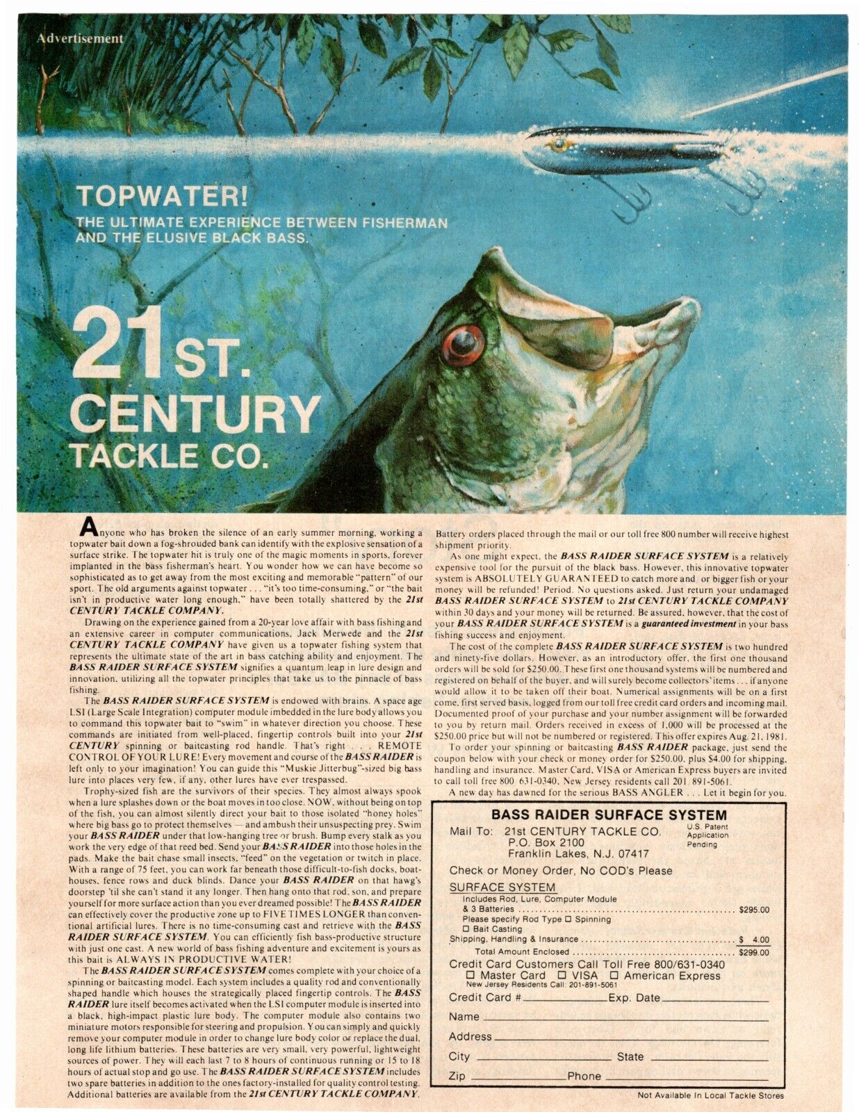 Darwin’s Bass Raider Topwater System Bass Fishing Archives