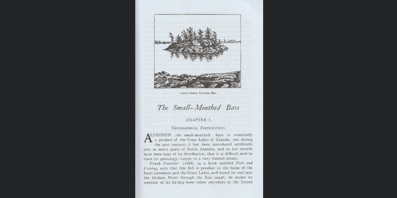 The Small-Mouthed Bass by W.J. Loudon
