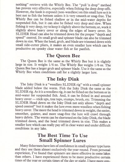 Charlie Brewer on Slider Fishin', 1978 Bassmaster Publications. Page 96.