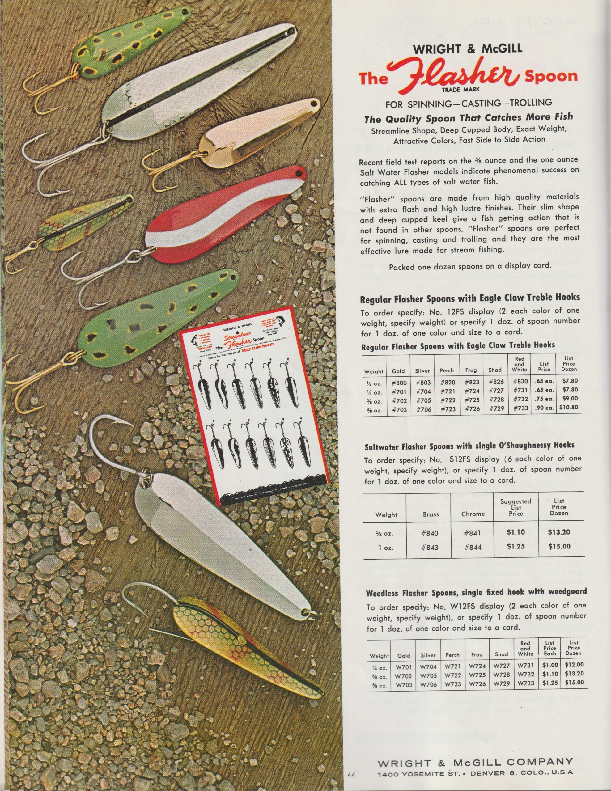 Wright & McGill Catalog 1962 Bass Fishing Archives