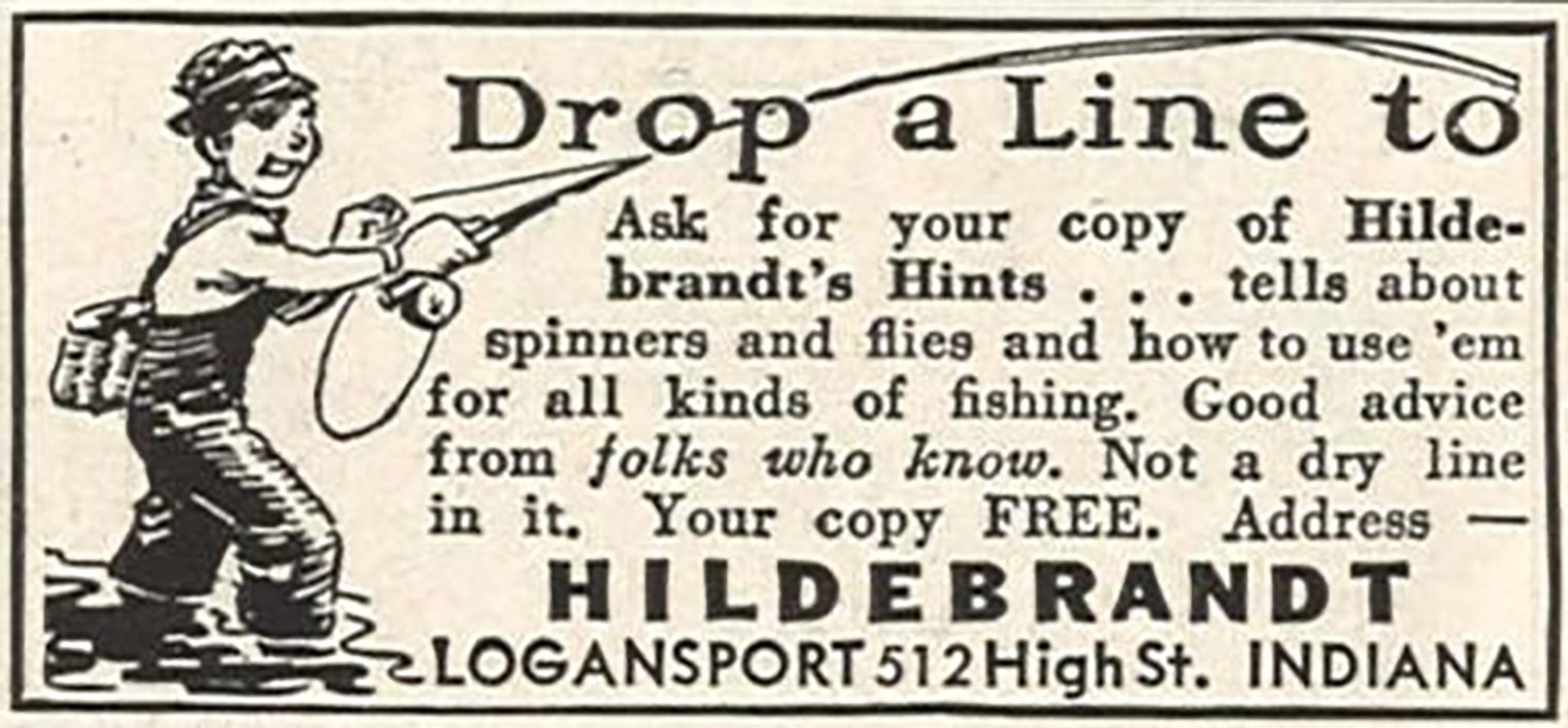 Vintage Hildebrandt Spinner Ads - Bass Fishing Archives Retro Ads