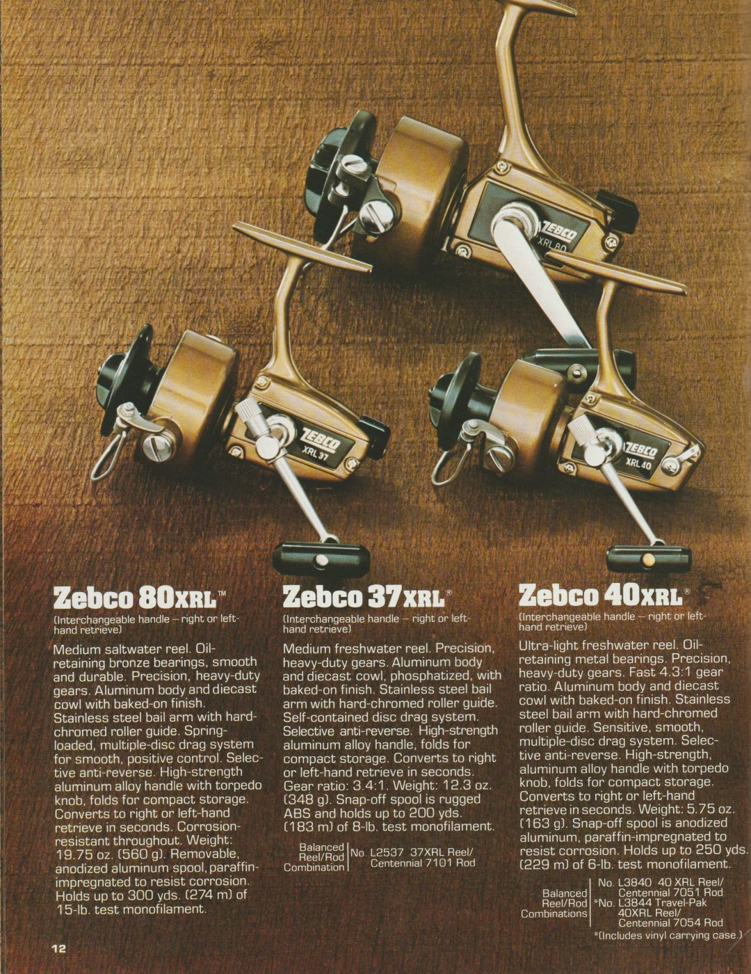 Zebco 1977 Catalog Bass Fishing Archives Bass Tackle Catalogs