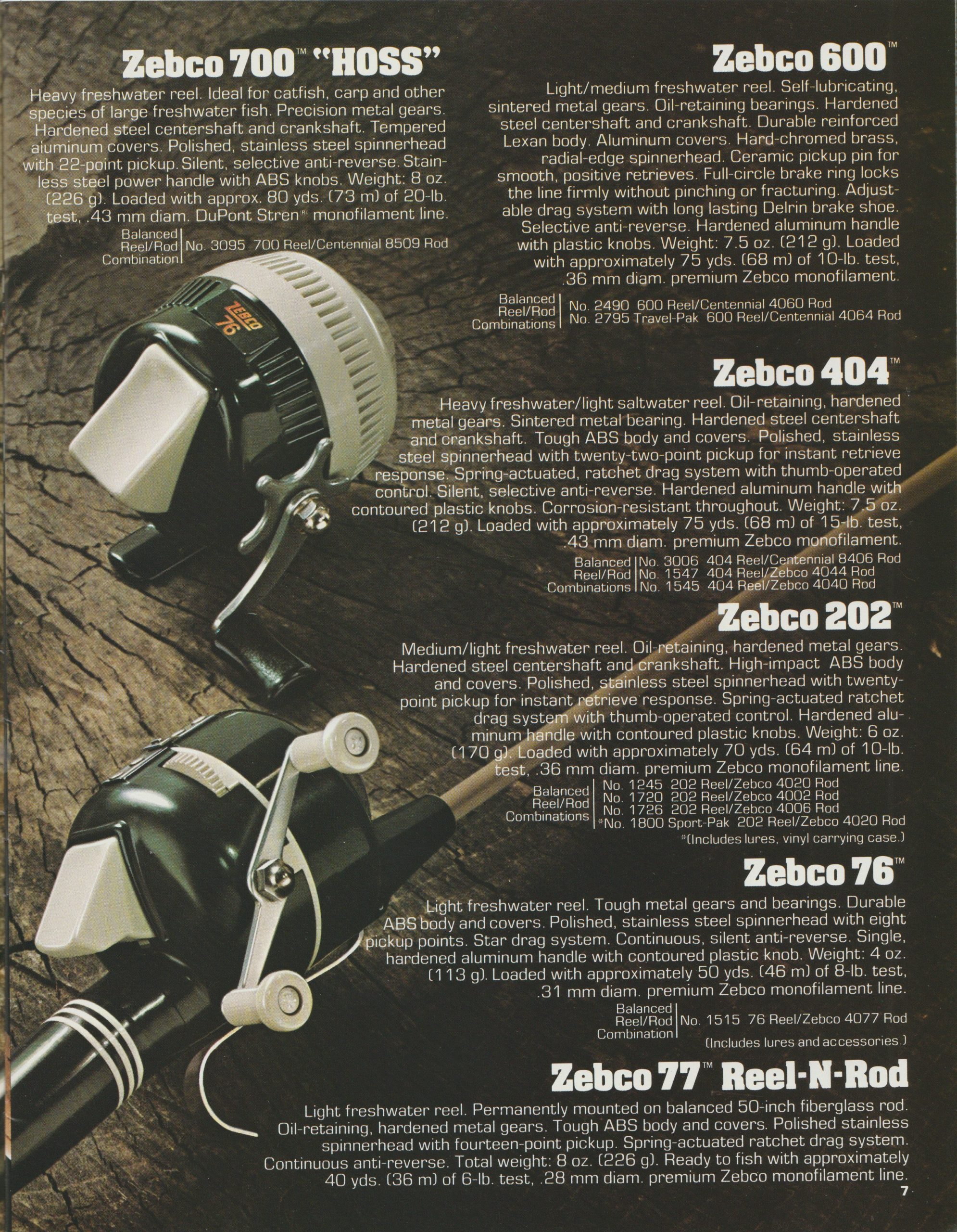Zebco 1977 Catalog Bass Fishing Archives Bass Tackle Catalogs