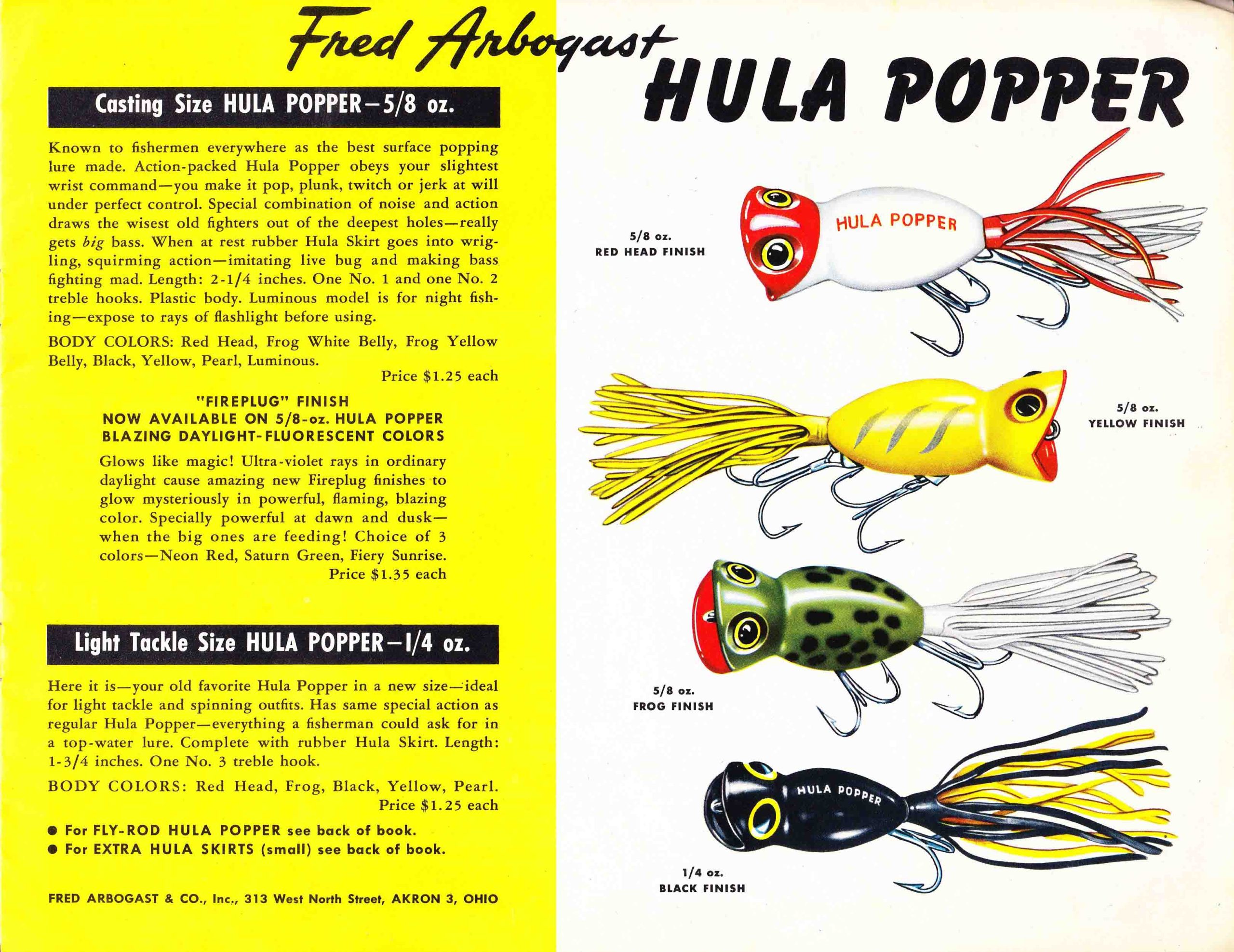 Fred Arbogast Catalog 1950 - Bass Fishing Archives Bass Tackle Catalogs Fred Arbogast Catalog 1950 - Bass Fishing Archives Bass Tackle Catalogs