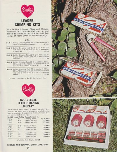 Berkley 1966 Terminal Fishing Tackle Catalog, page 35.