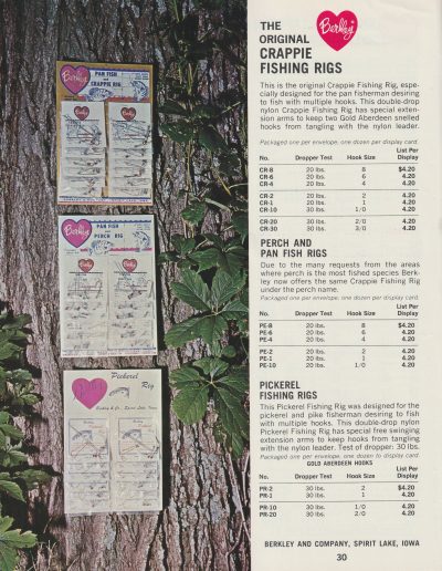 Berkley 1966 Terminal Fishing Tackle Catalog, page 30.