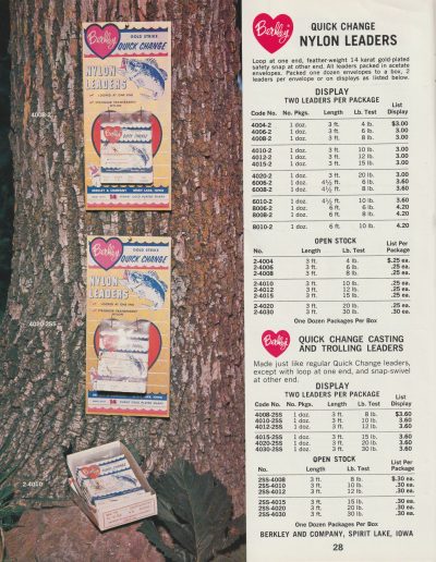Berkley 1966 Terminal Fishing Tackle Catalog, page 28.