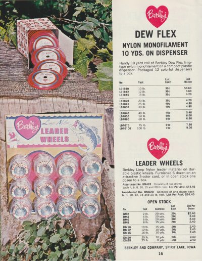 Berkley 1966 Terminal Fishing Tackle Catalog, page 16.