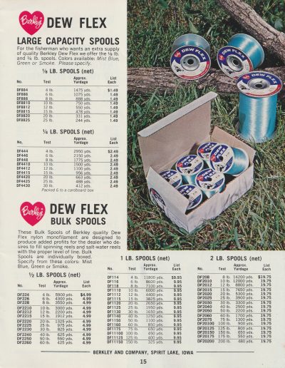Berkley 1966 Terminal Fishing Tackle Catalog, page 15.
