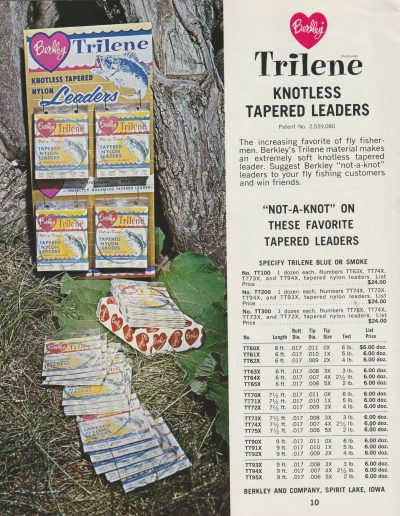 Berkley 1966 Terminal Fishing Tackle Catalog, page 10.