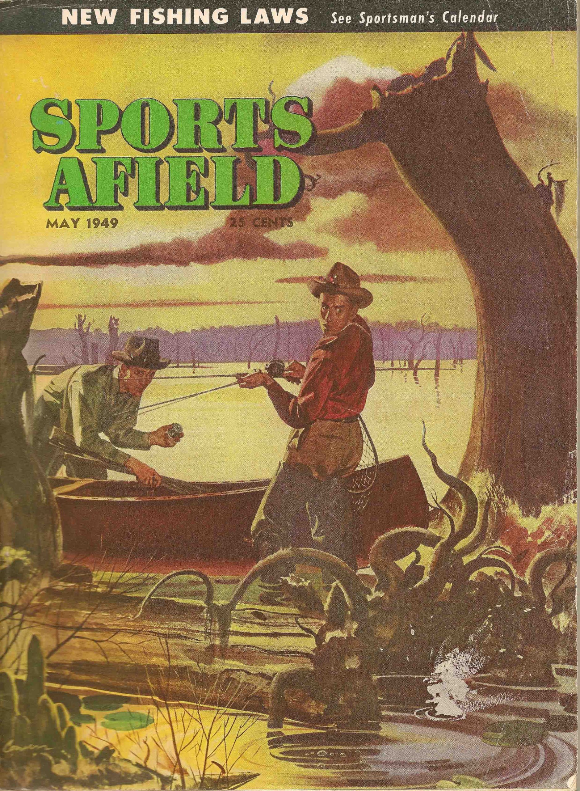 May 1949 SA Cover of the May 1949 issue of Sports Afield. Image Bill Sonnett.