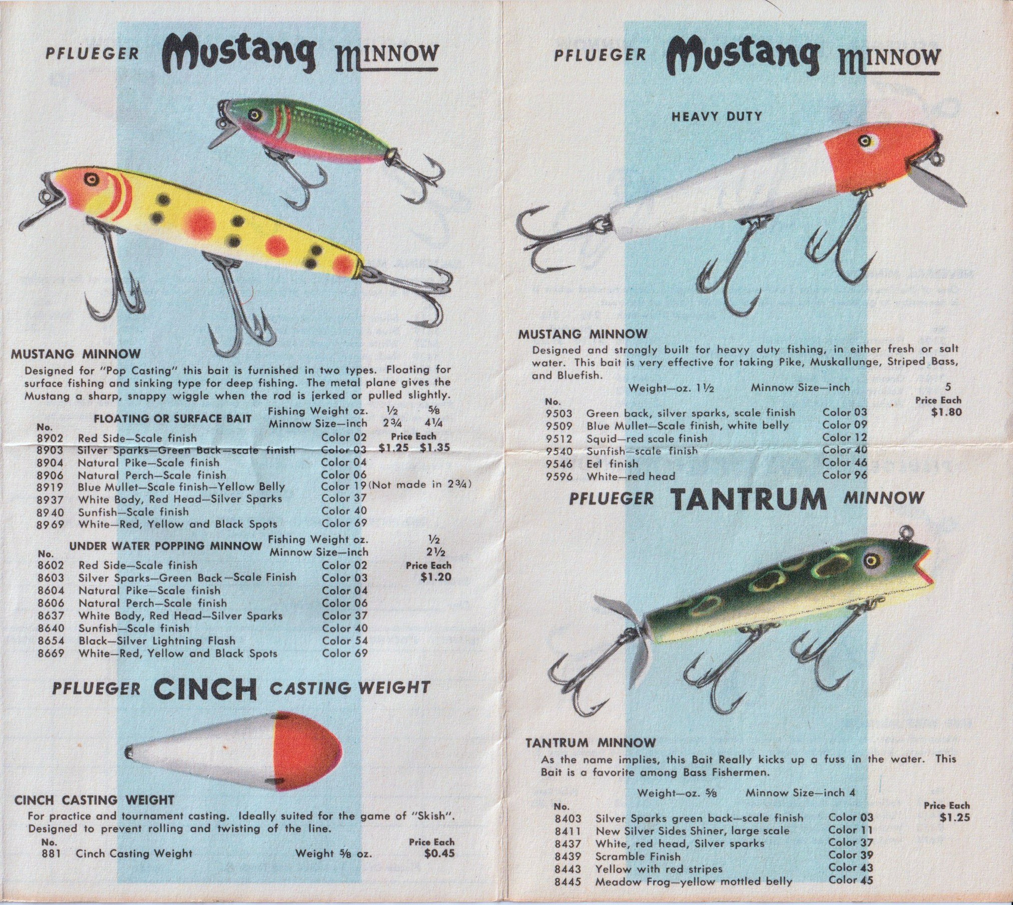 Pflueger Pocket Catalogs 1960s - Bass Fishing Archives Bass Tackle Catalogs