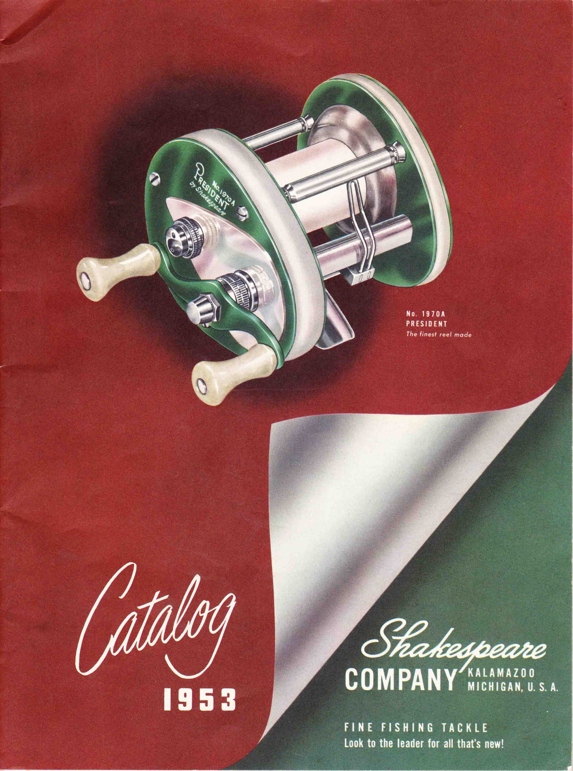 Shakespeare Fishing Tackle 1953 - Bass Fishing Archives Bass Tackle Catalogs